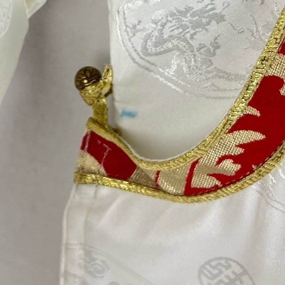 🩷 Kids, Tibetan traditional top, Losar - white/red. - Picture 11 of 11